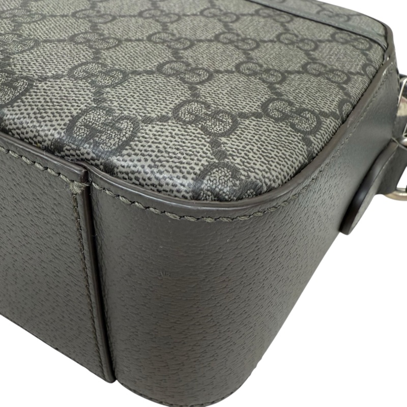 GUCCI  - 灰色LOGO PVC ophidia 帆布斜背包(中型)-9