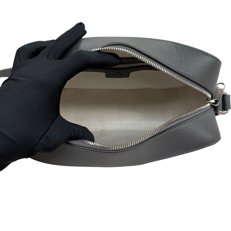 GUCCI  - 灰色LOGO PVC ophidia 帆布斜背包(中型)-10