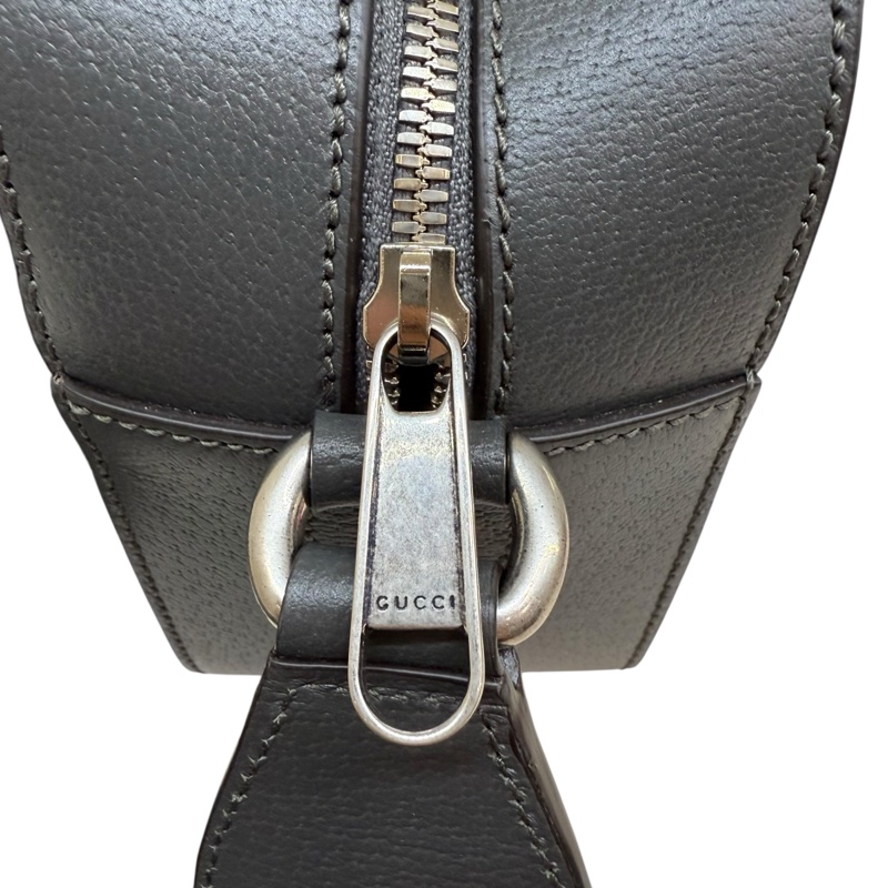 GUCCI  - 灰色LOGO PVC ophidia 帆布斜背包(中型)-11