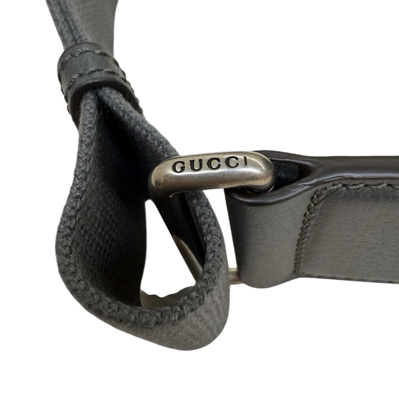 GUCCI  - 灰色LOGO PVC ophidia 帆布斜背包(中型)-12