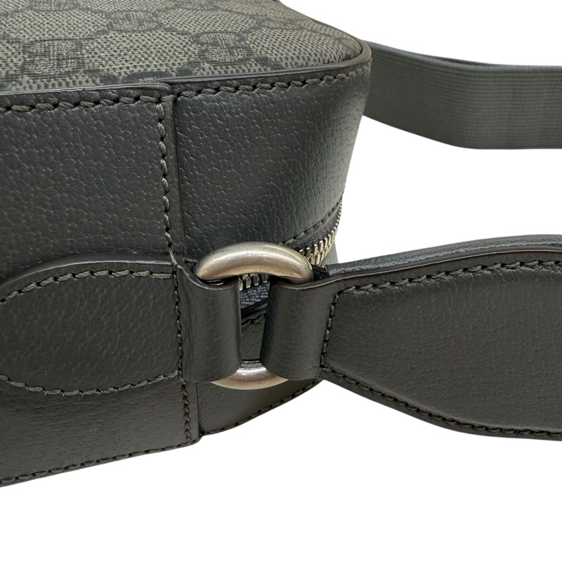 GUCCI  - 灰色LOGO PVC ophidia 帆布斜背包(中型)-14