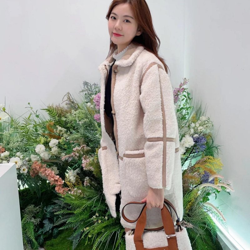 CHLOE 泰迪絨毛 手提 肩背包 焦糖 小 托特包 有背帶-1