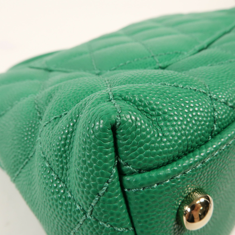 CHANEL 牛皮皮革Coco Handle Small金扣手挽肩背兩用袋-8