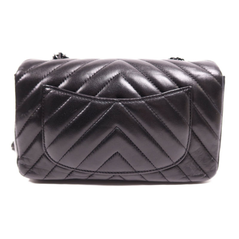 CHANEL 羊皮皮革Mini Classic 20肩背袋-1