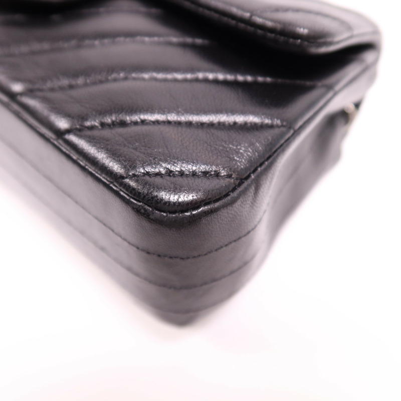 CHANEL 羊皮皮革Mini Classic 20肩背袋-4