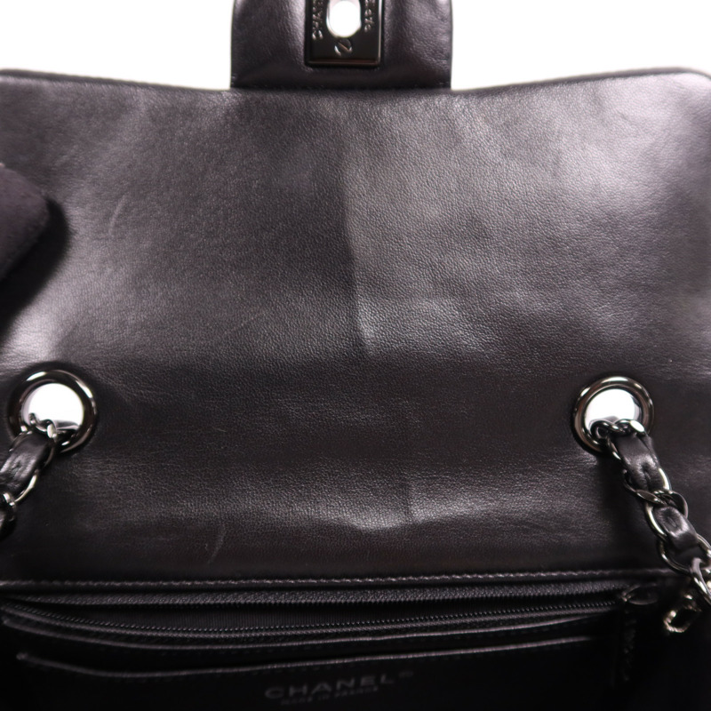 CHANEL 羊皮皮革Mini Classic 20肩背袋-10