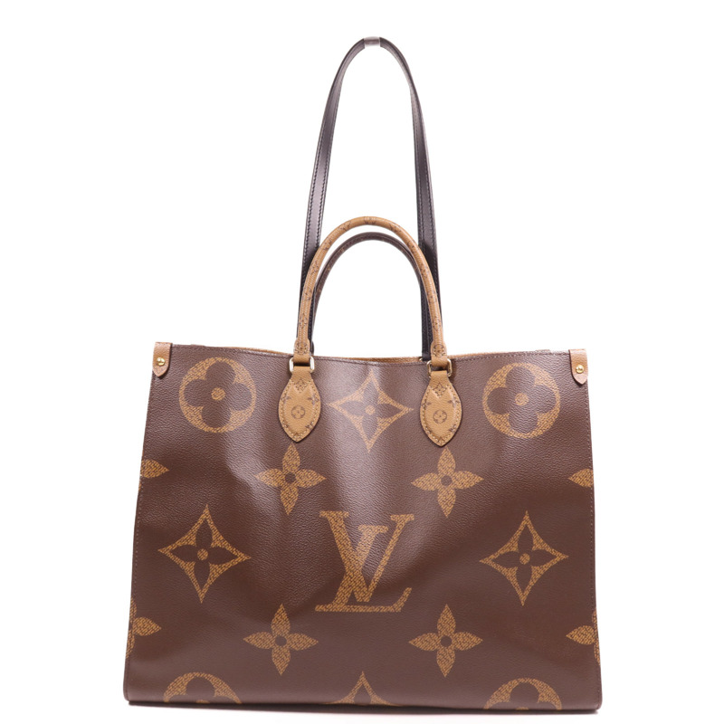 LOUIS VUITTON Monogram Giant OnTheGo GM金扣手挽肩背兩用袋-0