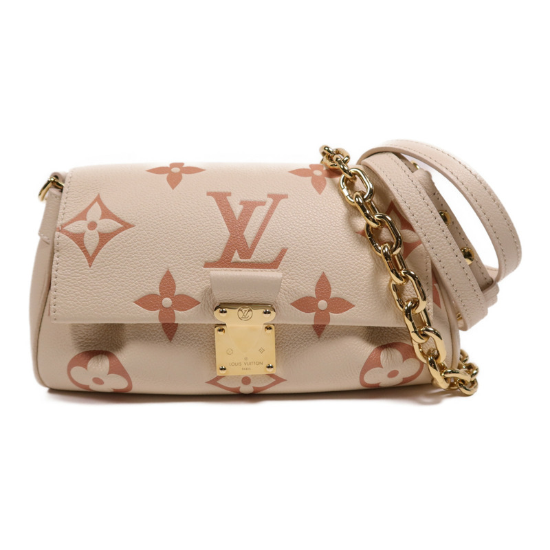 LOUIS VUITTON Monogram Emprenite Favorite金扣鏈帶肩背袋-0