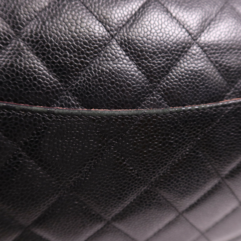 CHANEL 牛皮皮革Large Classic金扣鏈帶肩背袋-14