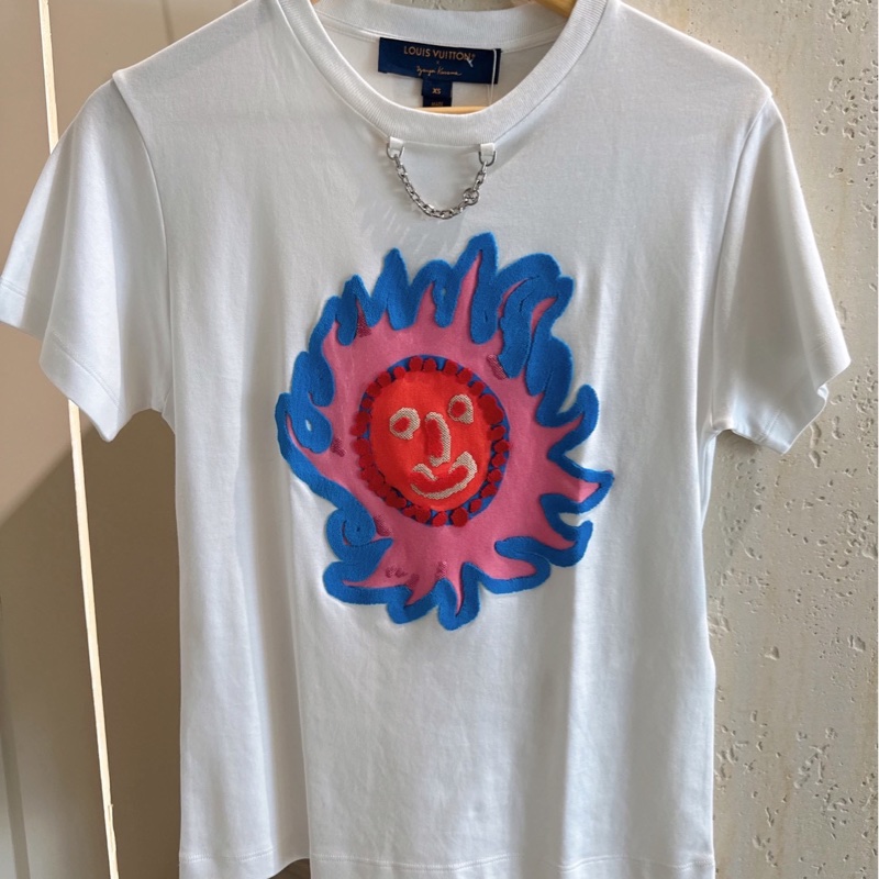 LV x 草間彌生 聯名款彩色火焰臉短袖 size:XS-0