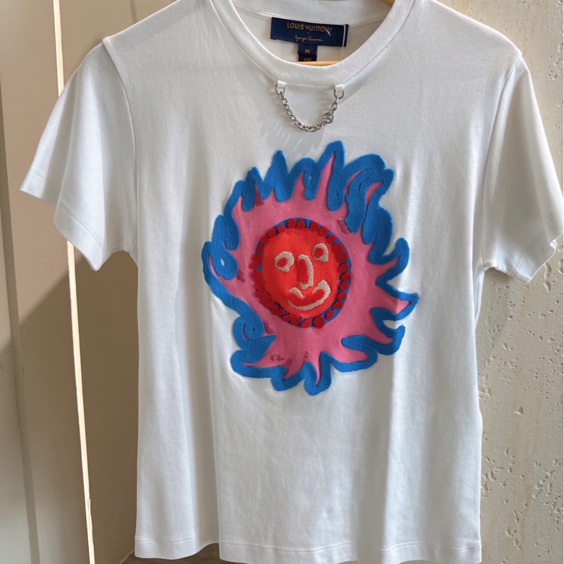 LV x 草間彌生 聯名款彩色火焰臉短袖 size:XS-1