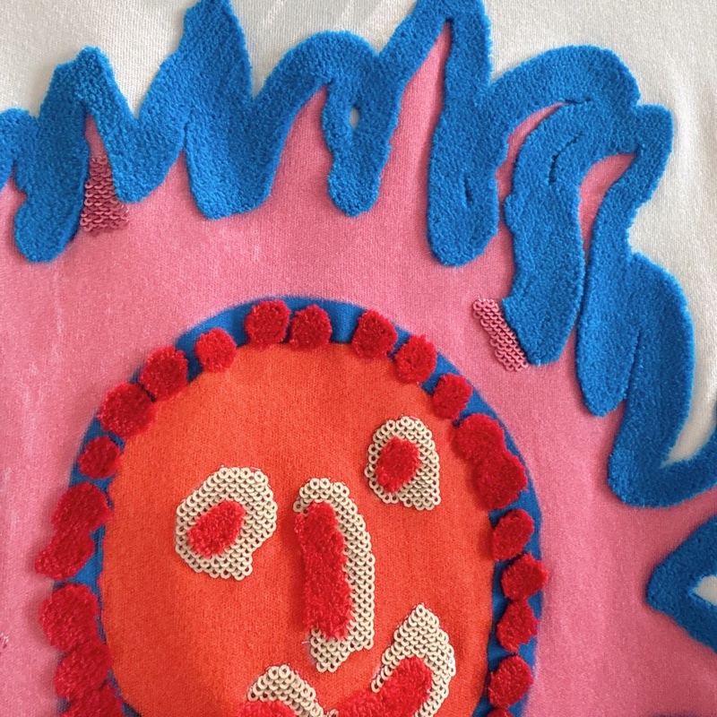 LV x 草間彌生 聯名款彩色火焰臉短袖 size:XS-3