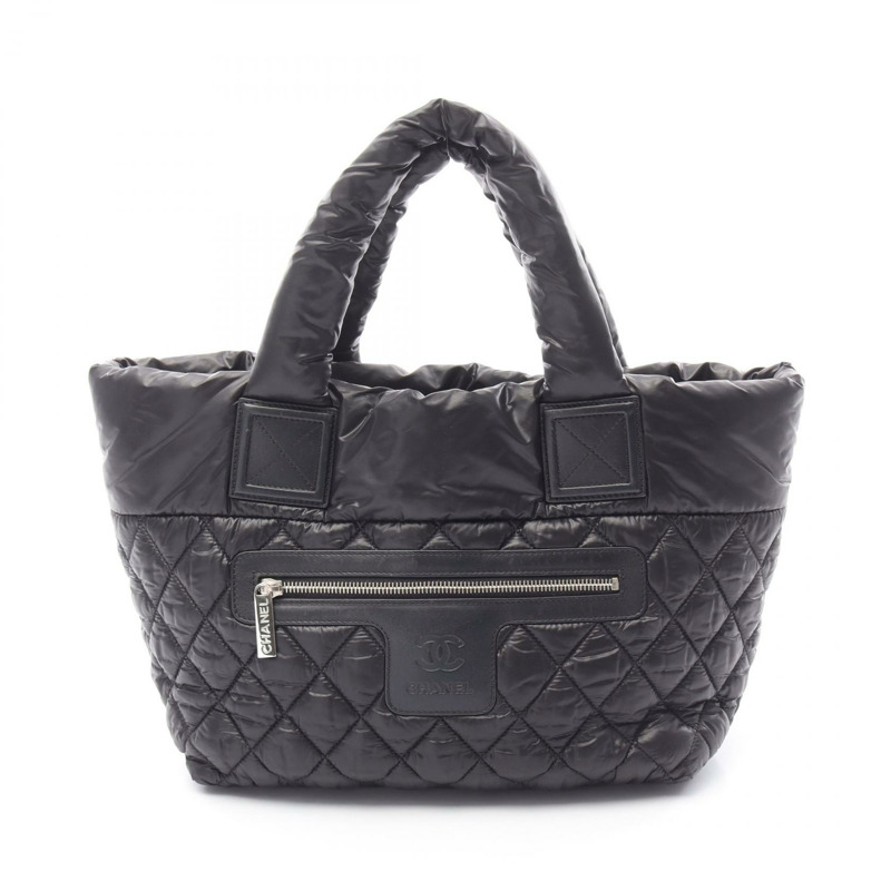 CHANEL Coco cocoon 小號手提包 尼龍皮革 黑色 波爾多紅 二手 女款-0