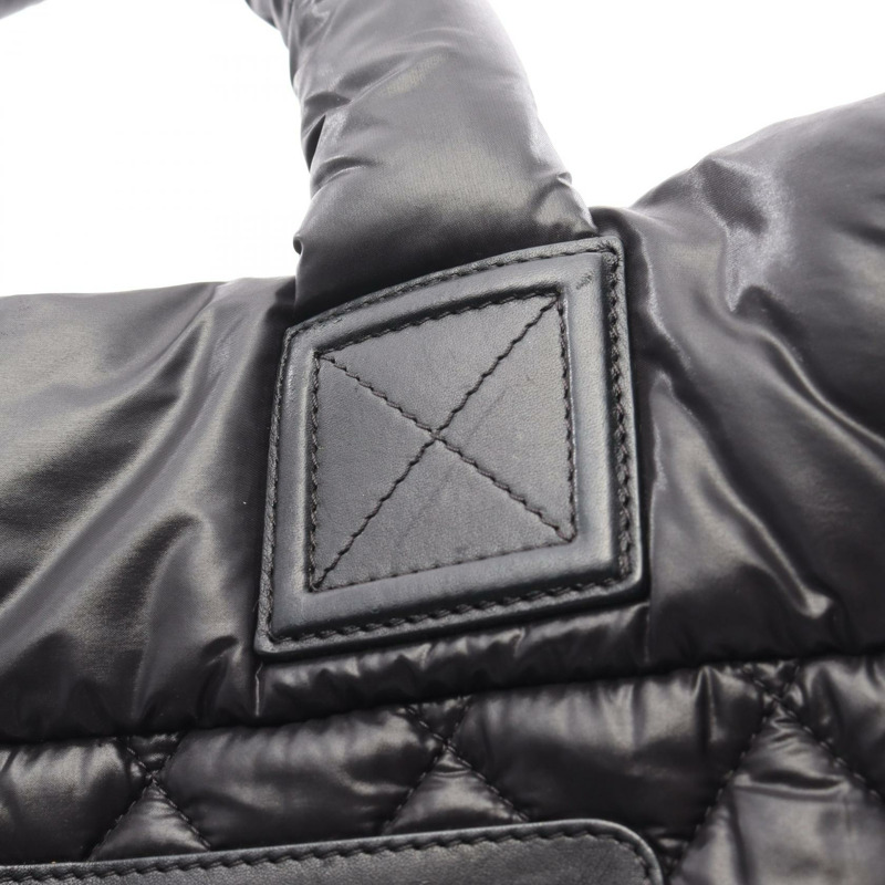 CHANEL Coco cocoon 小號手提包 尼龍皮革 黑色 波爾多紅 二手 女款-9