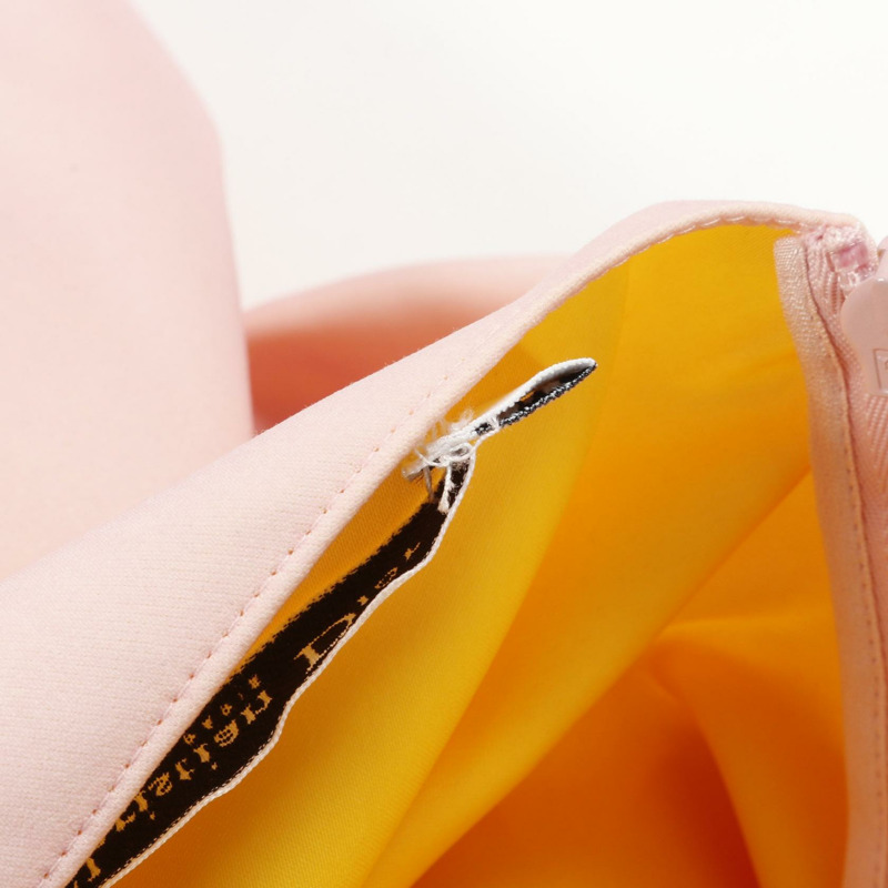 Christian Dior 無袖上衣 3E21501A1210 聚酯纖維 粉紅色 黃色 二手 女款 #36-8