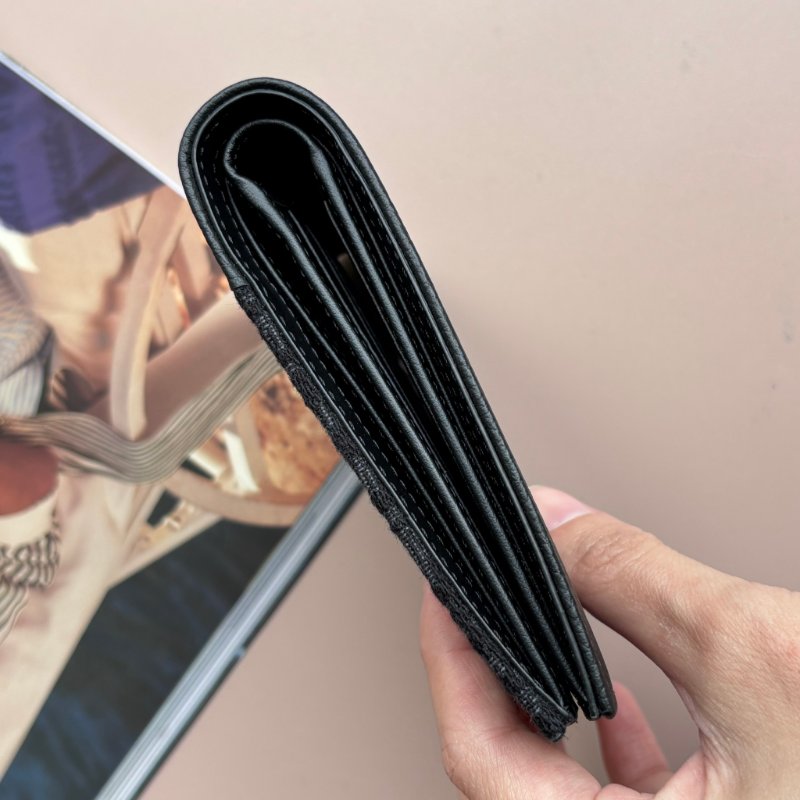 ::Christian Dior:: Saddle黑色小牛皮拼接黑色緹花八卡對開短夾-8