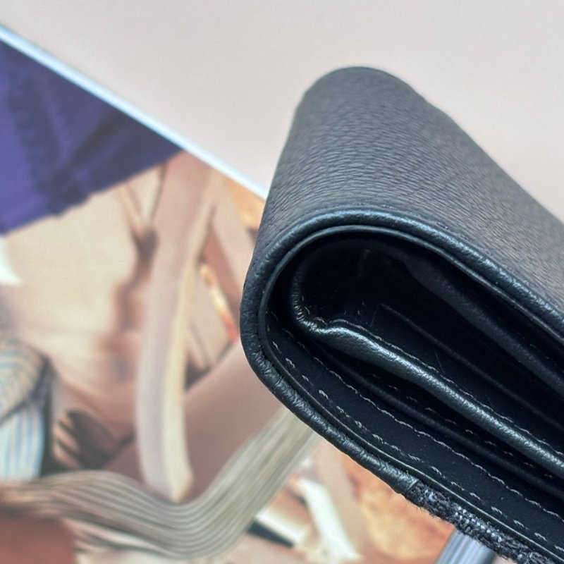 ::Christian Dior:: Saddle黑色小牛皮拼接黑色緹花八卡對開短夾-10