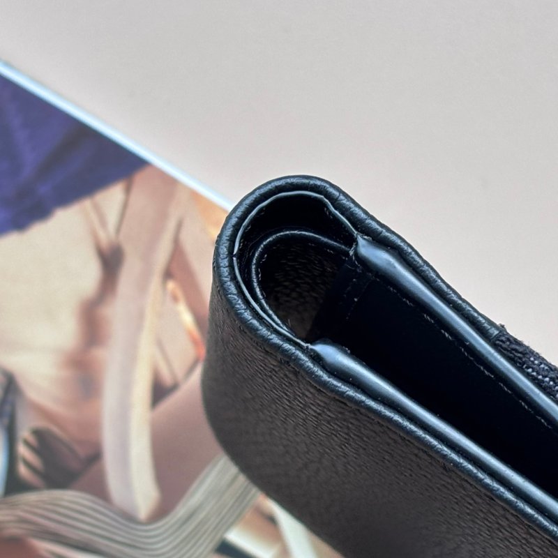 ::Christian Dior:: Saddle黑色小牛皮拼接黑色緹花八卡對開短夾-11