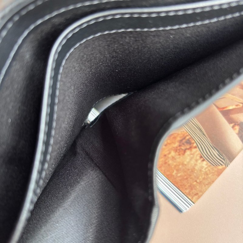 ::Christian Dior:: Saddle黑色小牛皮拼接黑色緹花八卡對開短夾-14