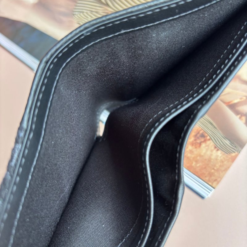 ::Christian Dior:: Saddle黑色小牛皮拼接黑色緹花八卡對開短夾-15