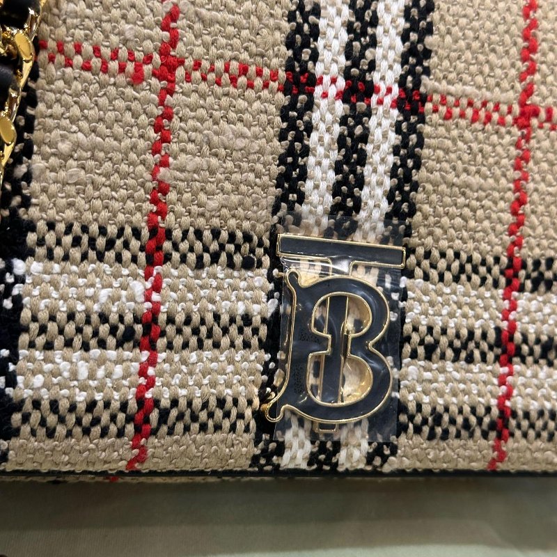 Burberry Lola 格紋 肩背 包 小號 原價79000-6