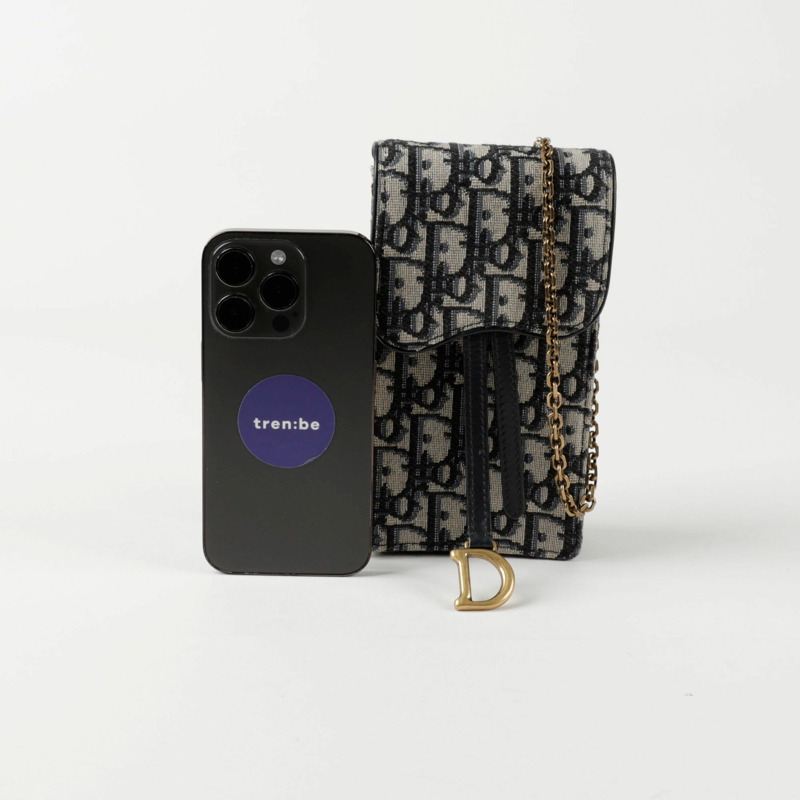 DIOR S5641CTZQ 馬鞍形豎袋斜背包-6