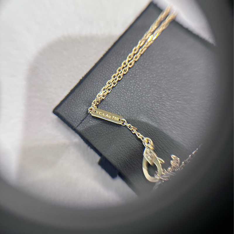 【全❤️】VCA Vintage Alhambra吊墜  18k 紅玉髓 項鏈-5