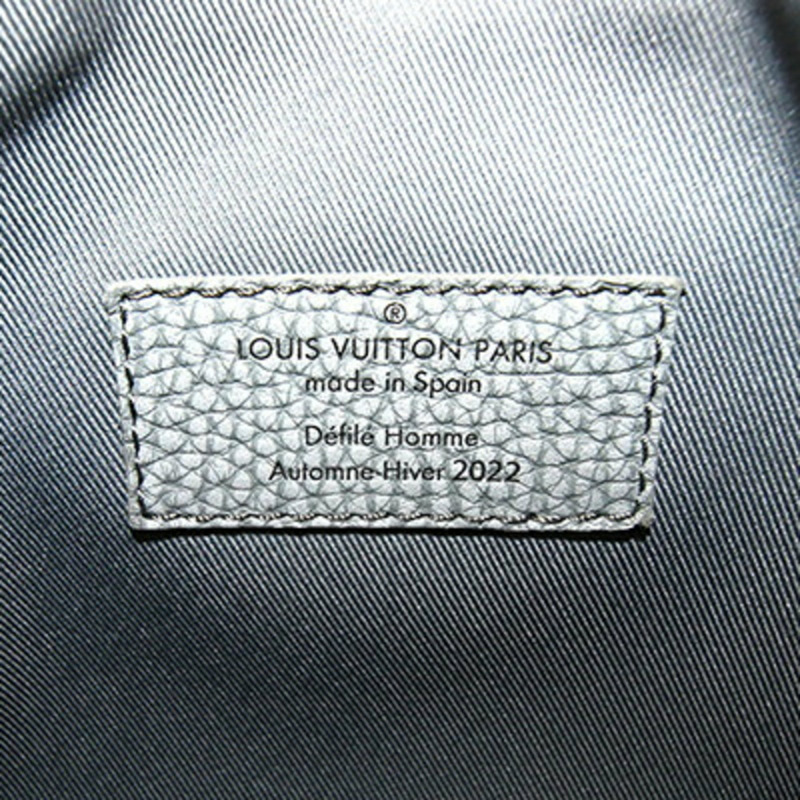 Louis Vuitton Taurillon Climbing Hobo Cruiser PM 單肩包 M20875 灰色皮革斜背包（男士）-3