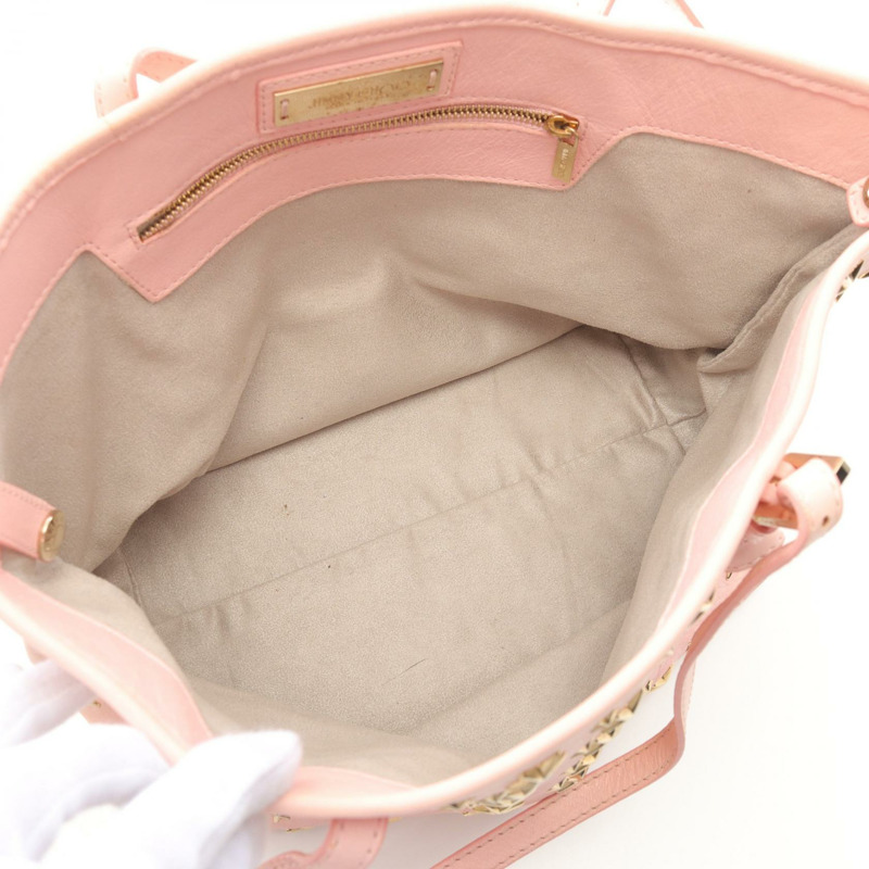 JIMMY CHOO SASHA S 手提包 GM7F7R 皮革 粉紅色 二手-2