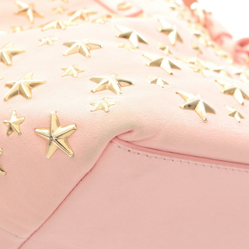 JIMMY CHOO SASHA S 手提包 GM7F7R 皮革 粉紅色 二手-6