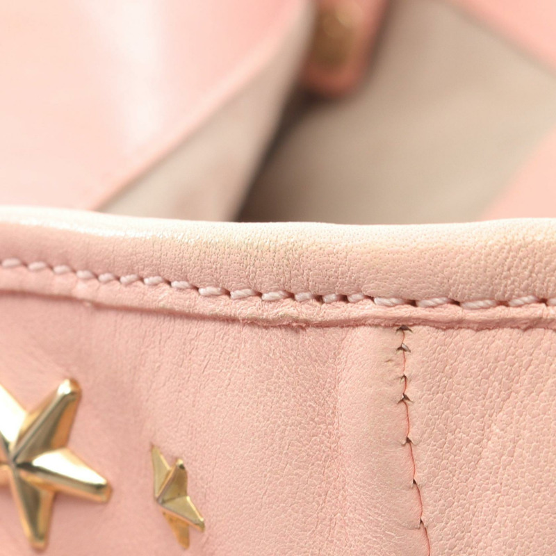 JIMMY CHOO SASHA S 手提包 GM7F7R 皮革 粉紅色 二手-7