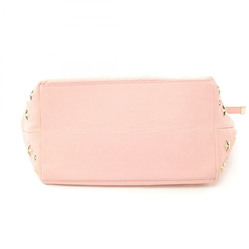 JIMMY CHOO SASHA S 手提包 GM7F7R 皮革 粉紅色 二手-9