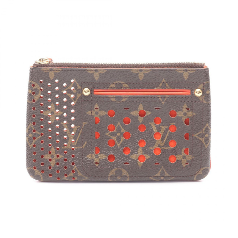 LOUIS VUITTON 斜背包 M95187 Monogram Perfo 帆布皮革 二手-0