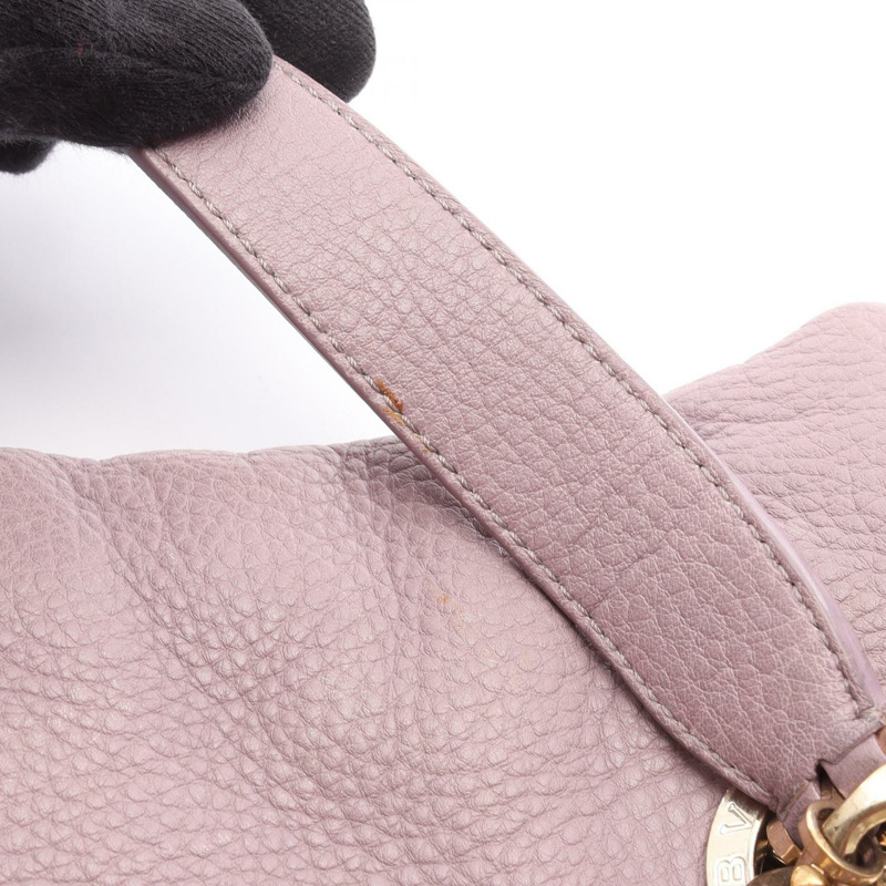 BVLGARI 手提單肩包 皮革 紫色 二手 女士 GHW-11