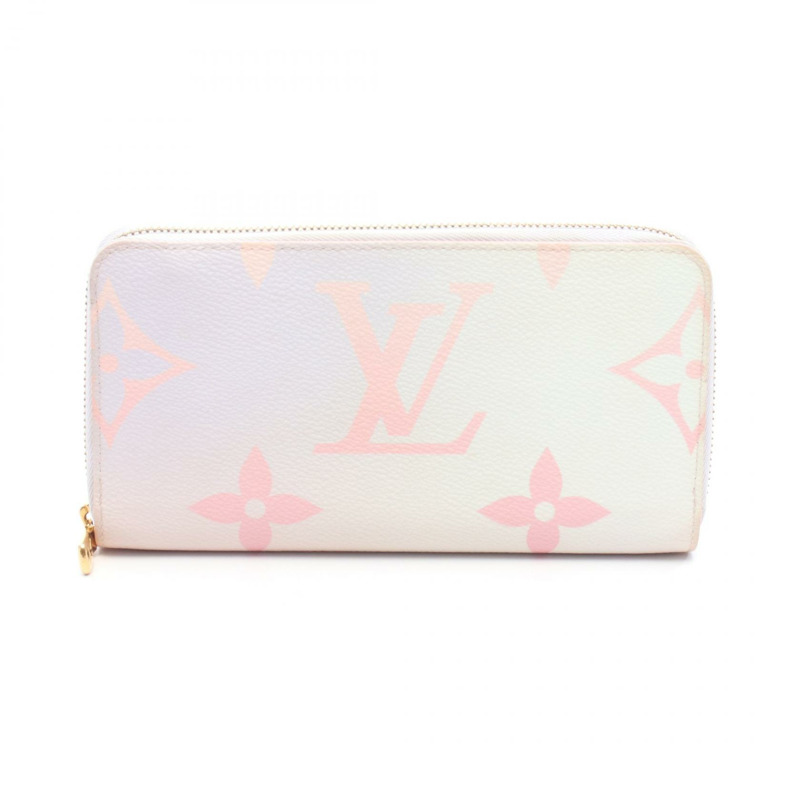 LOUIS VUITTON Zippy Spring in the City 長版皮夾 M81340 Monogram Pastel 二手-0