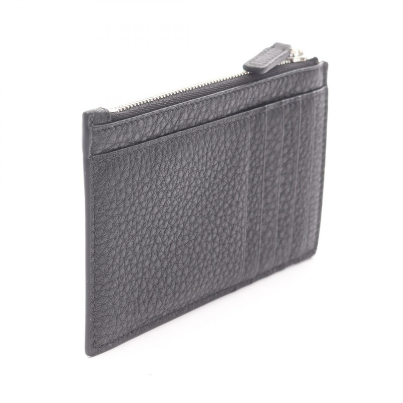 BALENCIAGA CASH 卡包 8066392ABV01000 黑色皮革 全新 男士 Logo-1