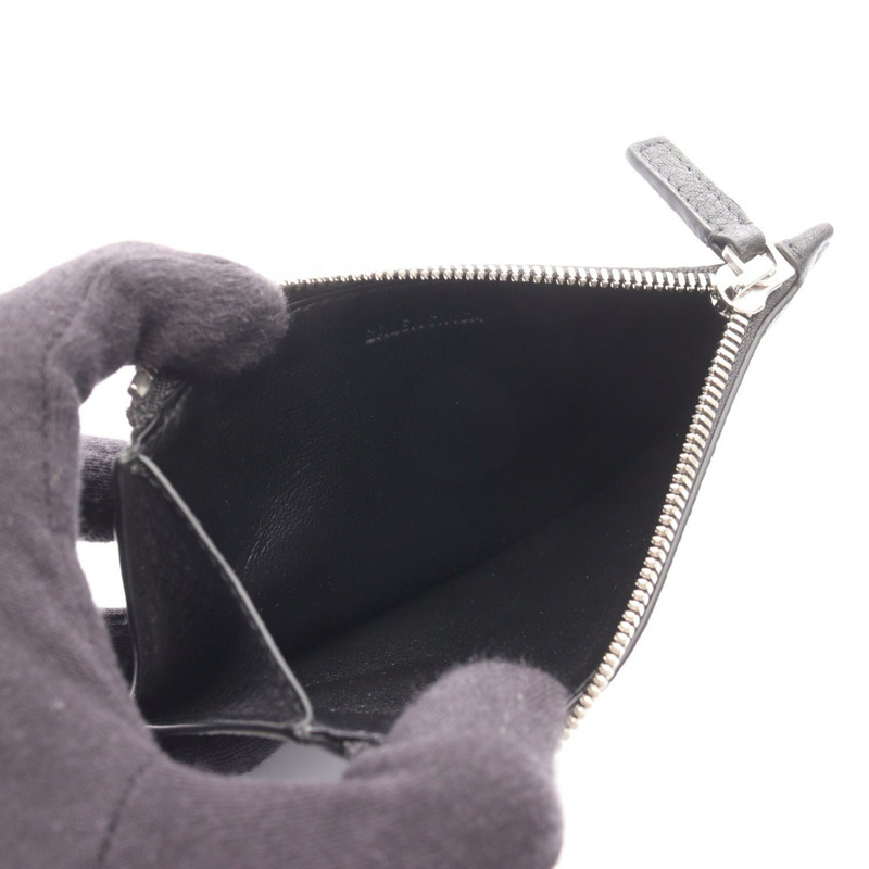 BALENCIAGA CASH 卡包 8066392ABV01000 黑色皮革 全新 男士 Logo-2