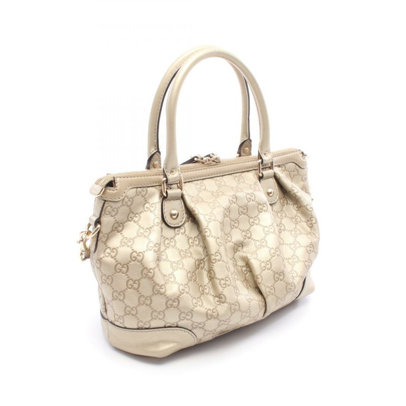 GUCCI Sukey Guccissima 斜背單肩包 247902 皮革 金色 二手-1