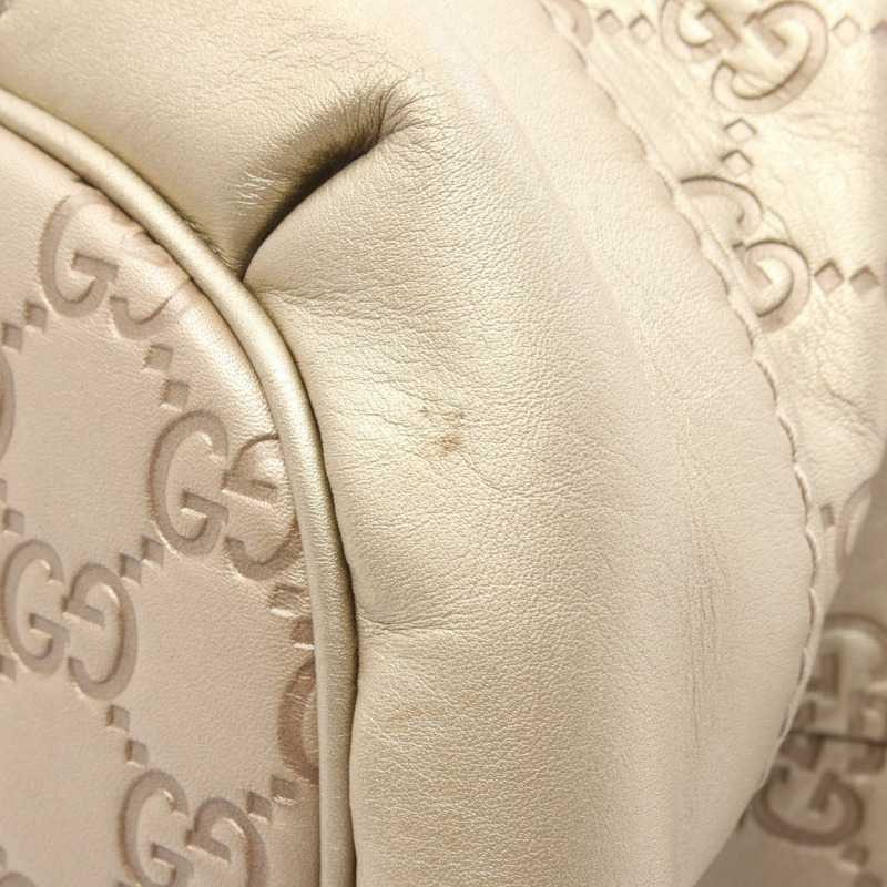 GUCCI Sukey Guccissima 斜背單肩包 247902 皮革 金色 二手-6