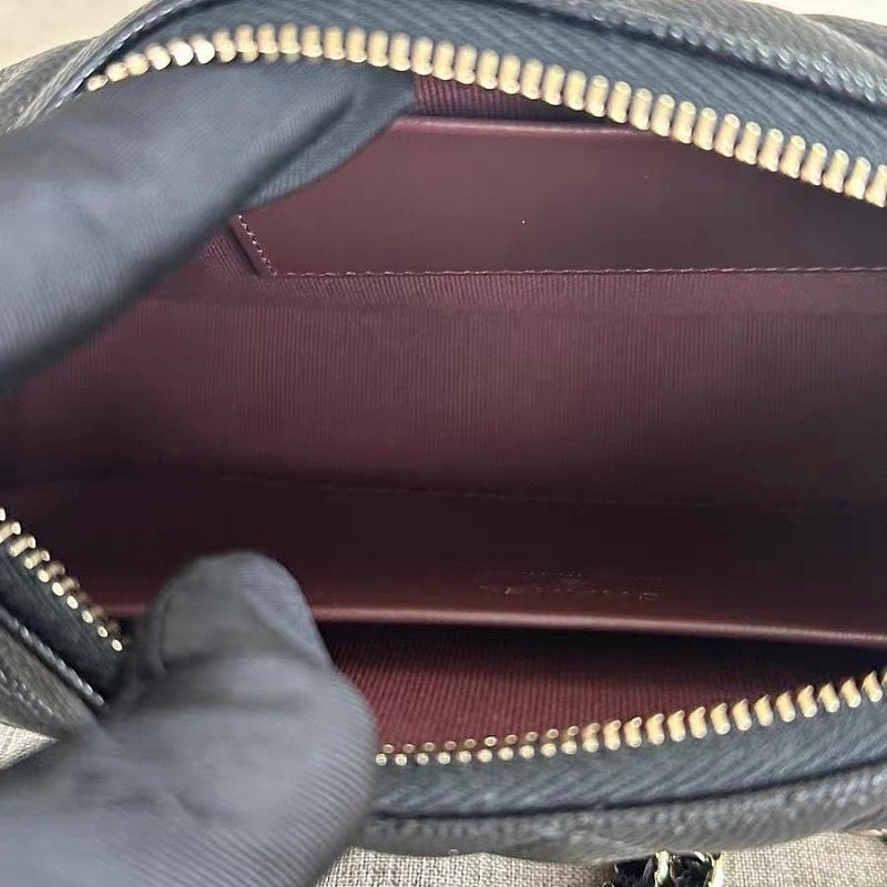 *SHIHNA名牌精品*CHANEL 25A Coco 麻將包 黑金 (肩背/側背)-4