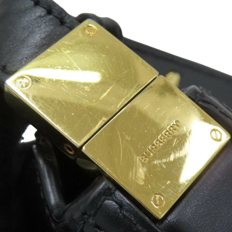 黑色牛皮 Olympia 肩背包 [BURBERRY 巴寶莉]-14