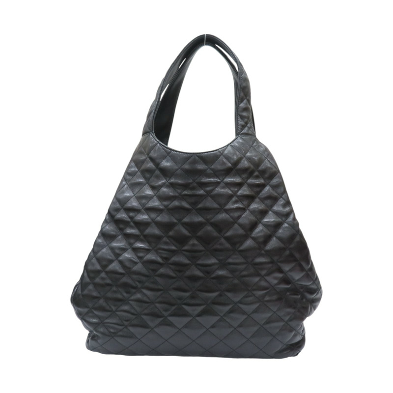 黑色 羊皮 菱格紋 ICARE 手提包 698651 【SAINT LAURENT YSL 聖羅蘭 】 698651-1