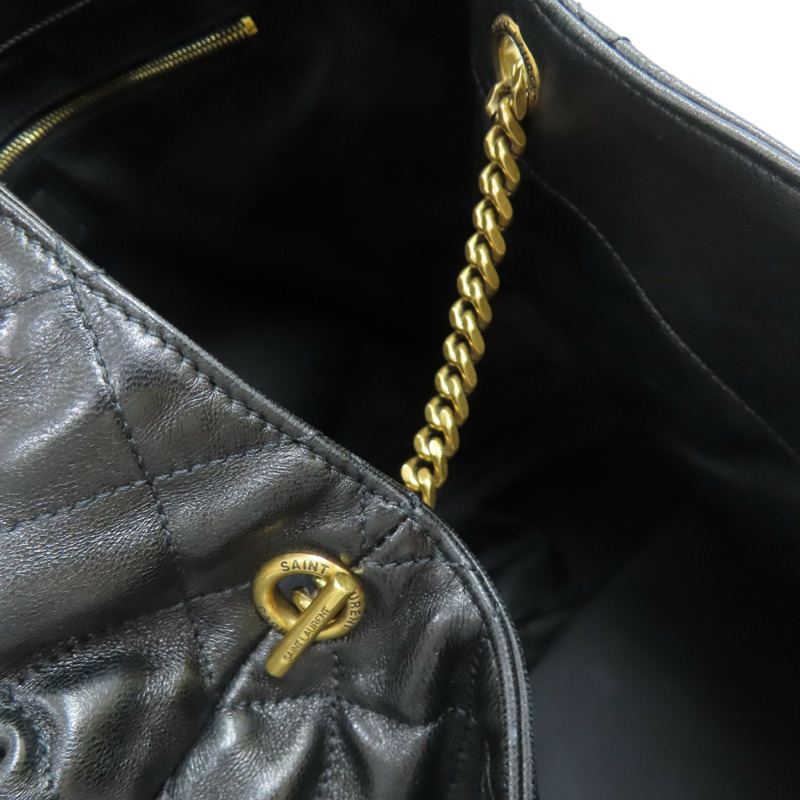 黑色 羊皮 菱格紋 ICARE 手提包 698651 【SAINT LAURENT YSL 聖羅蘭 】 698651-9