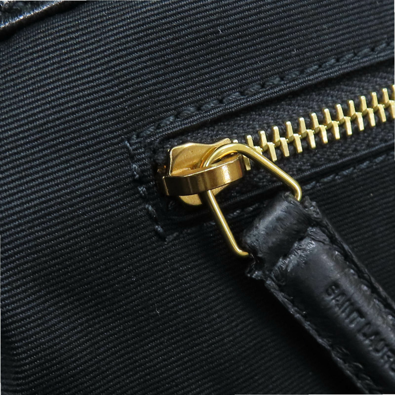 黑色 羊皮 菱格紋 ICARE 手提包 698651 【SAINT LAURENT YSL 聖羅蘭 】 698651-12