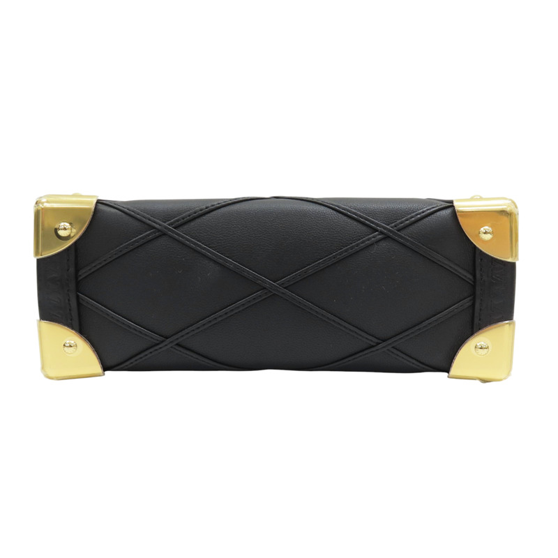 黑色 小羊皮 菱格 軟盒 Side Trunk 兩用包【LOUIS VUITTON LV 路易威登】 M83030-3
