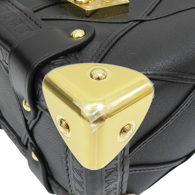 黑色 小羊皮 菱格 軟盒 Side Trunk 兩用包【LOUIS VUITTON LV 路易威登】 M83030-8