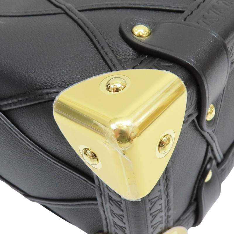 黑色 小羊皮 菱格 軟盒 Side Trunk 兩用包【LOUIS VUITTON LV 路易威登】 M83030-9