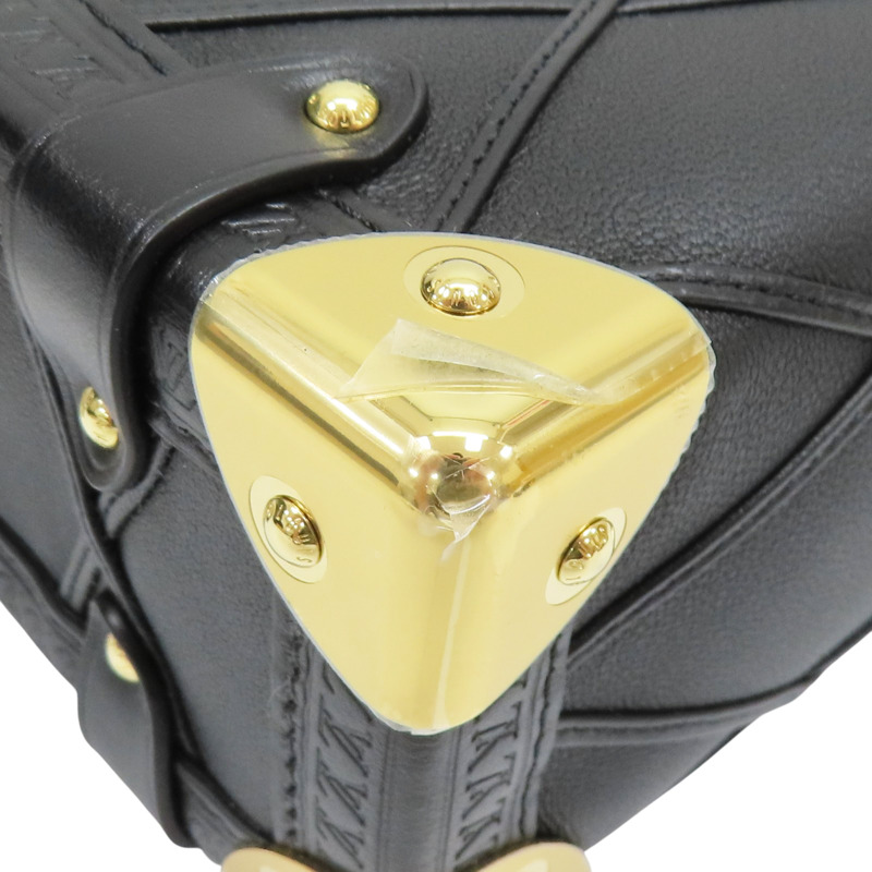 黑色 小羊皮 菱格 軟盒 Side Trunk 兩用包【LOUIS VUITTON LV 路易威登】 M83030-10