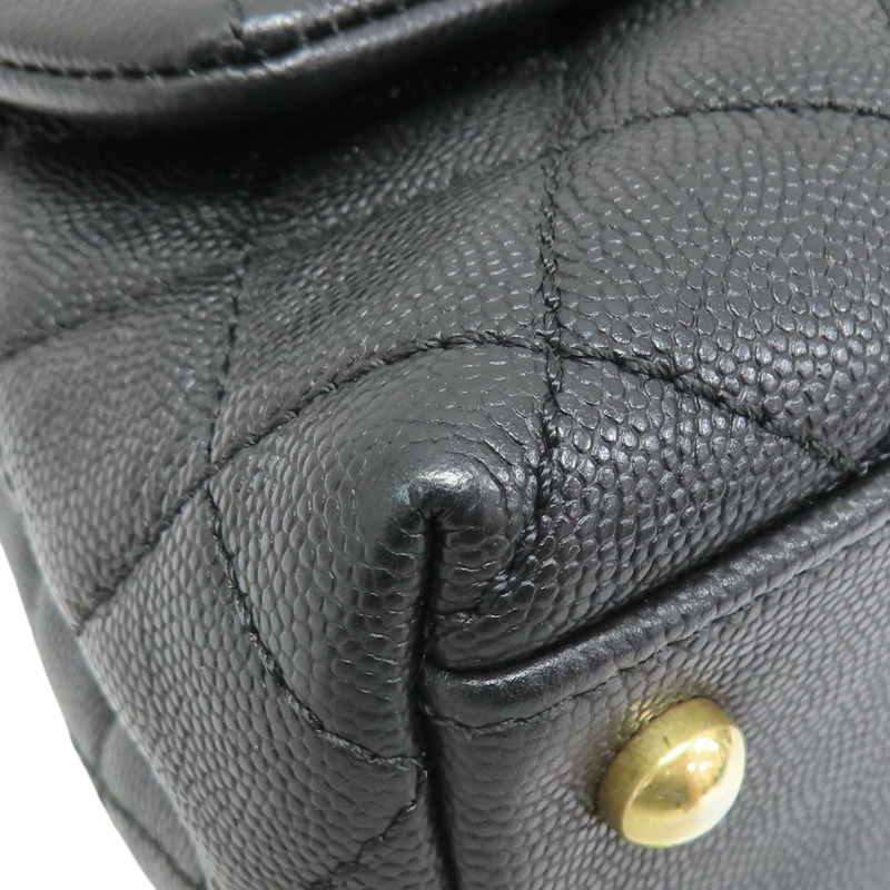 菱格紋 荔枝牛皮 COCO Handle XS 鍊帶 肩背包 金扣【CHANEL 香奈兒】 A92990-9