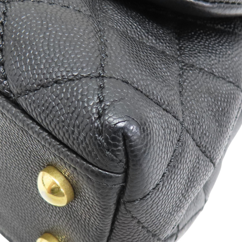 菱格紋 荔枝牛皮 COCO Handle XS 鍊帶 肩背包 金扣【CHANEL 香奈兒】 A92990-10